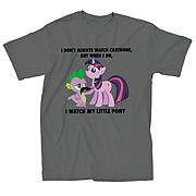 My Little Pony I Watch My Little Pony Charcoal Gray T-Shirt
